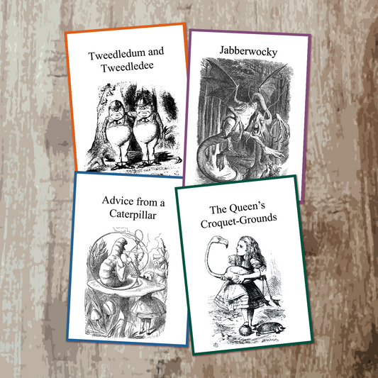 Alice in Wonderland Book Charms